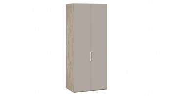 Шкаф для одежды с 2 глухими дверями «Эмбер» Баттл Рок/Серый глянец в Большой Мурте - bolshaya-murta.mebel54.com | фото