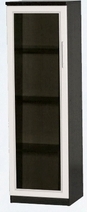 Шкаф нижний со стеклодверью ДЛЯ ГОСТИНОЙ ШНС-450 Венге/Дуб выбеленный в Большой Мурте - bolshaya-murta.mebel54.com | фото