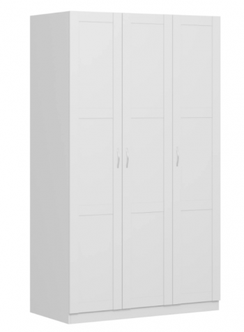 Шкаф трехдверный Пегас сборный белый в Большой Мурте - bolshaya-murta.mebel54.com | фото