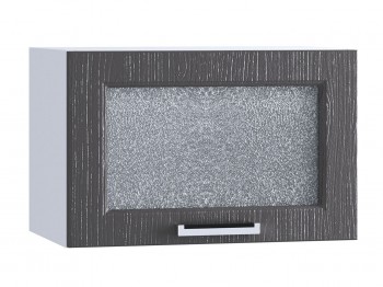 Шкаф верхний горизонтальный со стеклом 500, ШВГС 500 (Клен серый/корпус белый) в Большой Мурте - bolshaya-murta.mebel54.com | фото