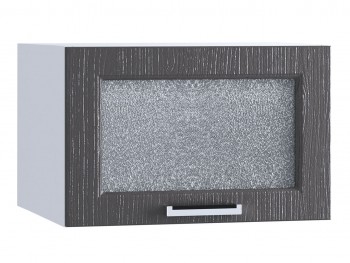 Шкаф верхний горизонтальный со стеклом 510, ШВГС 510 (Клен серый/корпус белый) в Большой Мурте - bolshaya-murta.mebel54.com | фото