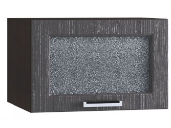 Шкаф верхний горизонтальный со стеклом 510, ШВГС 510 (Клен серый/корпус венге) в Большой Мурте - bolshaya-murta.mebel54.com | фото