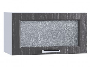 Шкаф верхний горизонтальный со стеклом 600, ШВГС 600 (Клен серый/корпус белый) в Большой Мурте - bolshaya-murta.mebel54.com | фото