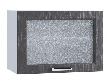 Шкаф верхний горизонтальный со стеклом 609, ШВГС 609 (Клен серый/корпус белый) в Большой Мурте - bolshaya-murta.mebel54.com | фото