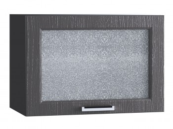 Шкаф верхний горизонтальный со стеклом 609, ШВГС 609 (Клен серый/корпус венге) в Большой Мурте - bolshaya-murta.mebel54.com | фото