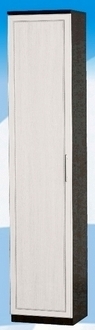Шкаф высокий ДЛЯ ГОСТИНОЙ ШВ-450 Венге/Дуб выбеленный в Большой Мурте - bolshaya-murta.mebel54.com | фото