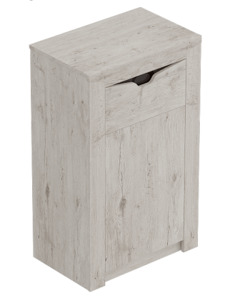 Тумба с дверцей и ящиком Соренто Дуб бонифаций/Кофе структурный матовый в Большой Мурте - bolshaya-murta.mebel54.com | фото