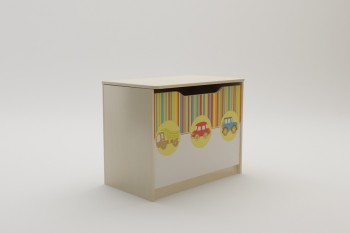 Ящик для игрушек Клаксон (Бежевый/корпус Клен) в Большой Мурте - bolshaya-murta.mebel54.com | фото