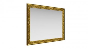 Зеркало навесное "Айрум"/(дуб кальяри / профиль: золото с орнаментом) в Большой Мурте - bolshaya-murta.mebel54.com | фото